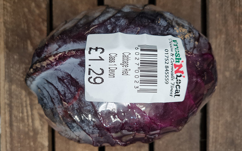 VEGETABLES - Cabbage Red - EACH (RRP £1.49)