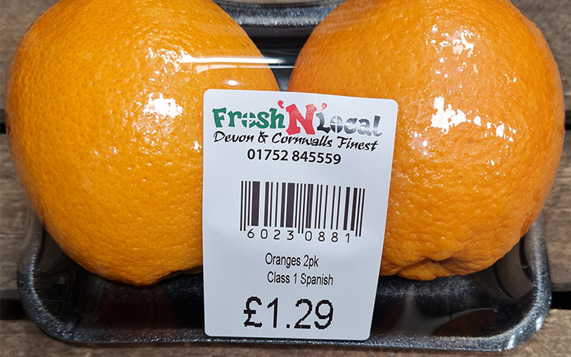 FRUIT - Oranges 2 pack (RRP £1.39)