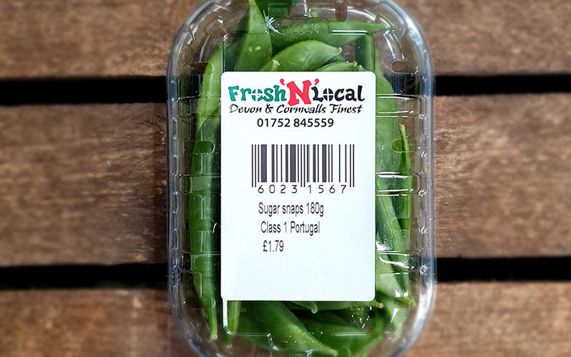 VEGETABLES - Sugar snaps 150g (RRP £1.89)