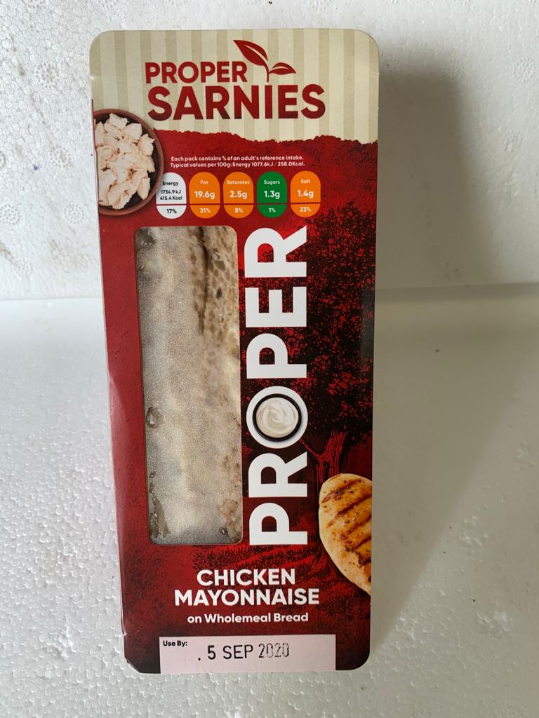 Proper Sarnies: Chicken mayo (Wholemeal bread)