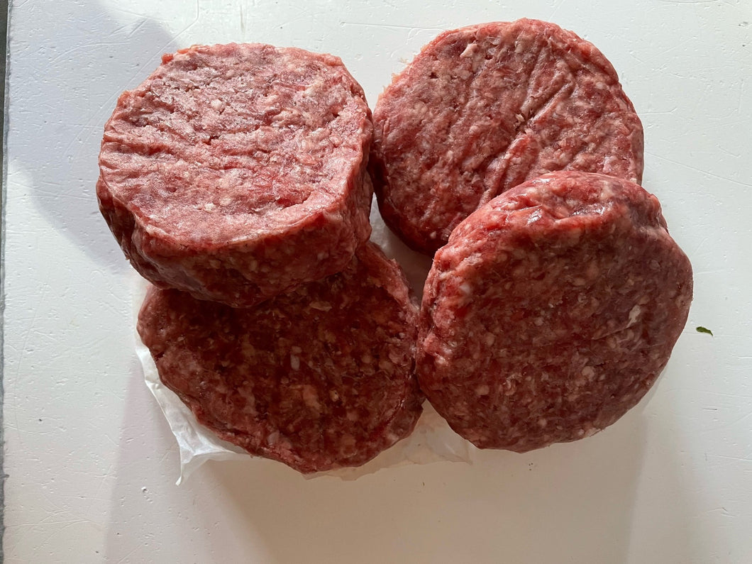 Meat - beef burgers 4 pack (RRP £5.99)